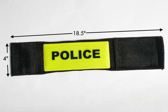 Tactical Express * Identifier * \'POLICE\' Hi-Viz Safety Armband 
